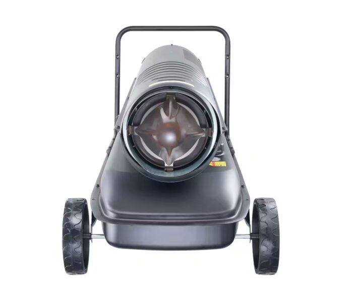 Kerosene Forced Heater 175,000 BTU Black Rotary Button Tank Top Forced Air Diesel Portable Corded Space Heater with Tank